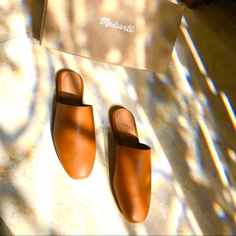 New Madewell English Saddle Mule Slides - Picture 3 of 5